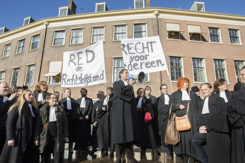 Togaprotest Red de rechtsbijstand